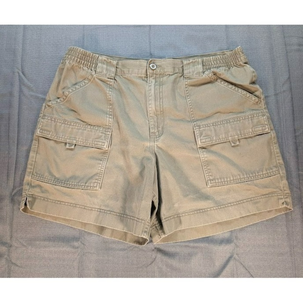 Covington Mens Size 36 Cargo Shorts Beige Khaki  Utility Cotton Outdoor Casual